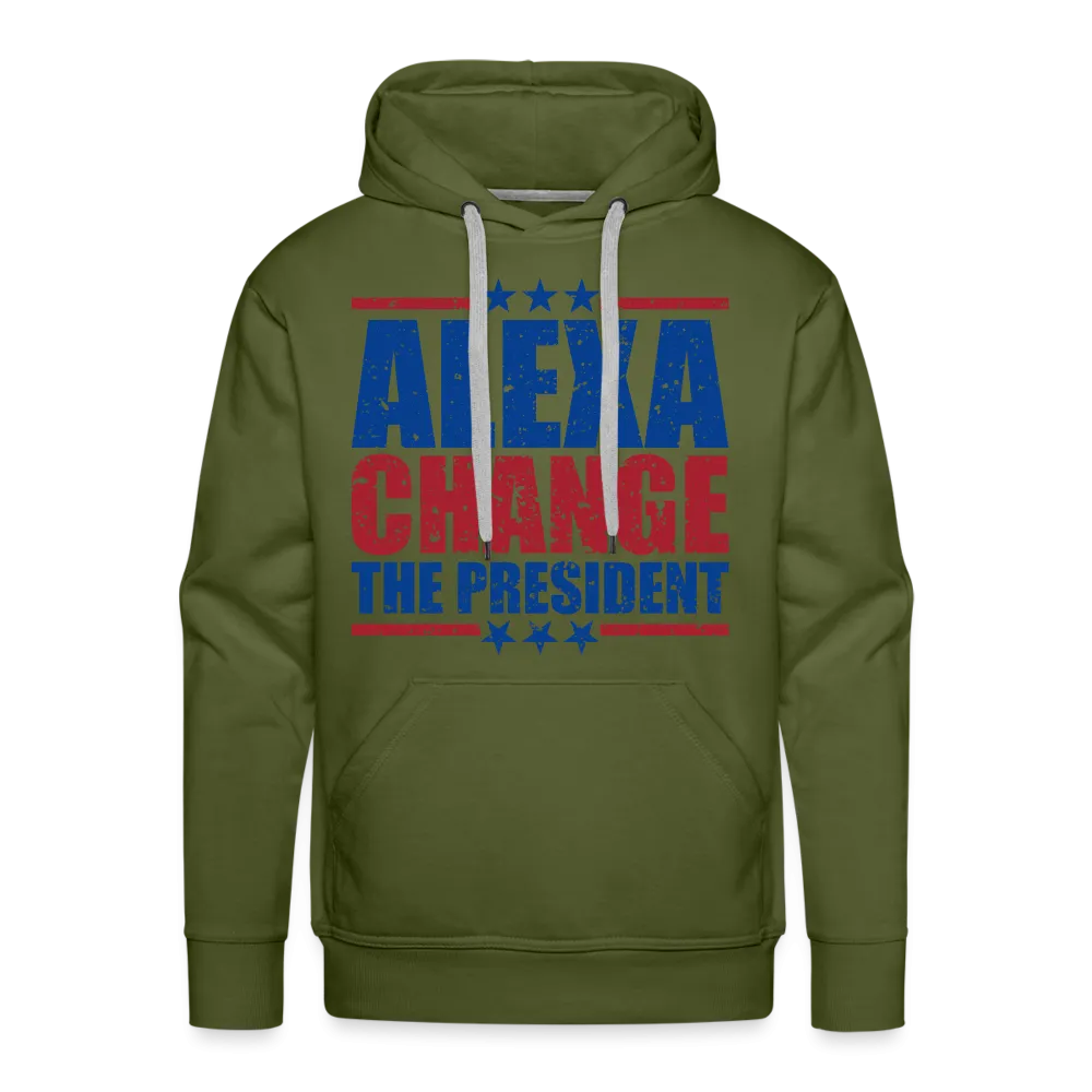 Alexa Change the President Men’s Premium Hoodie
