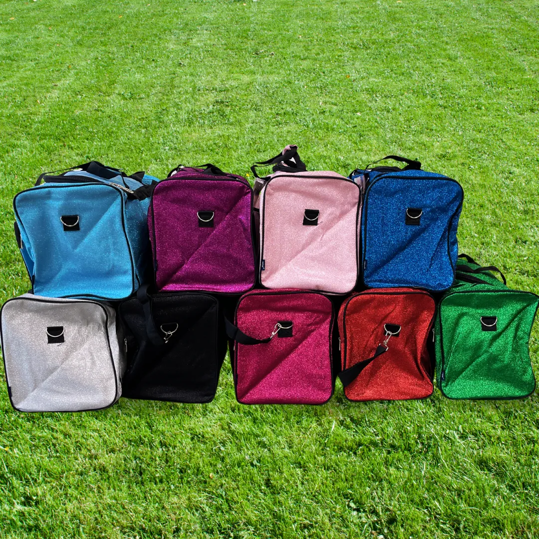 Black Glitter NGIL Canvas 20 Duffle Bag