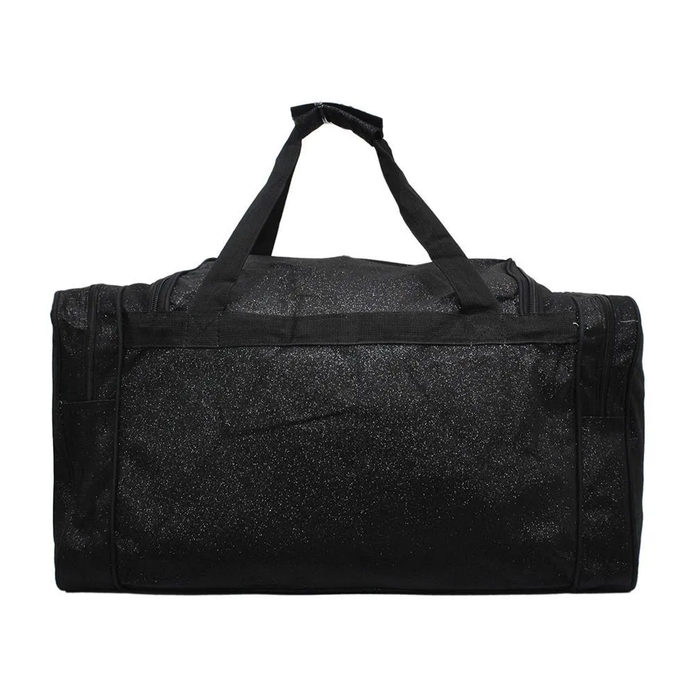 Black Glitter NGIL Canvas 20 Duffle Bag