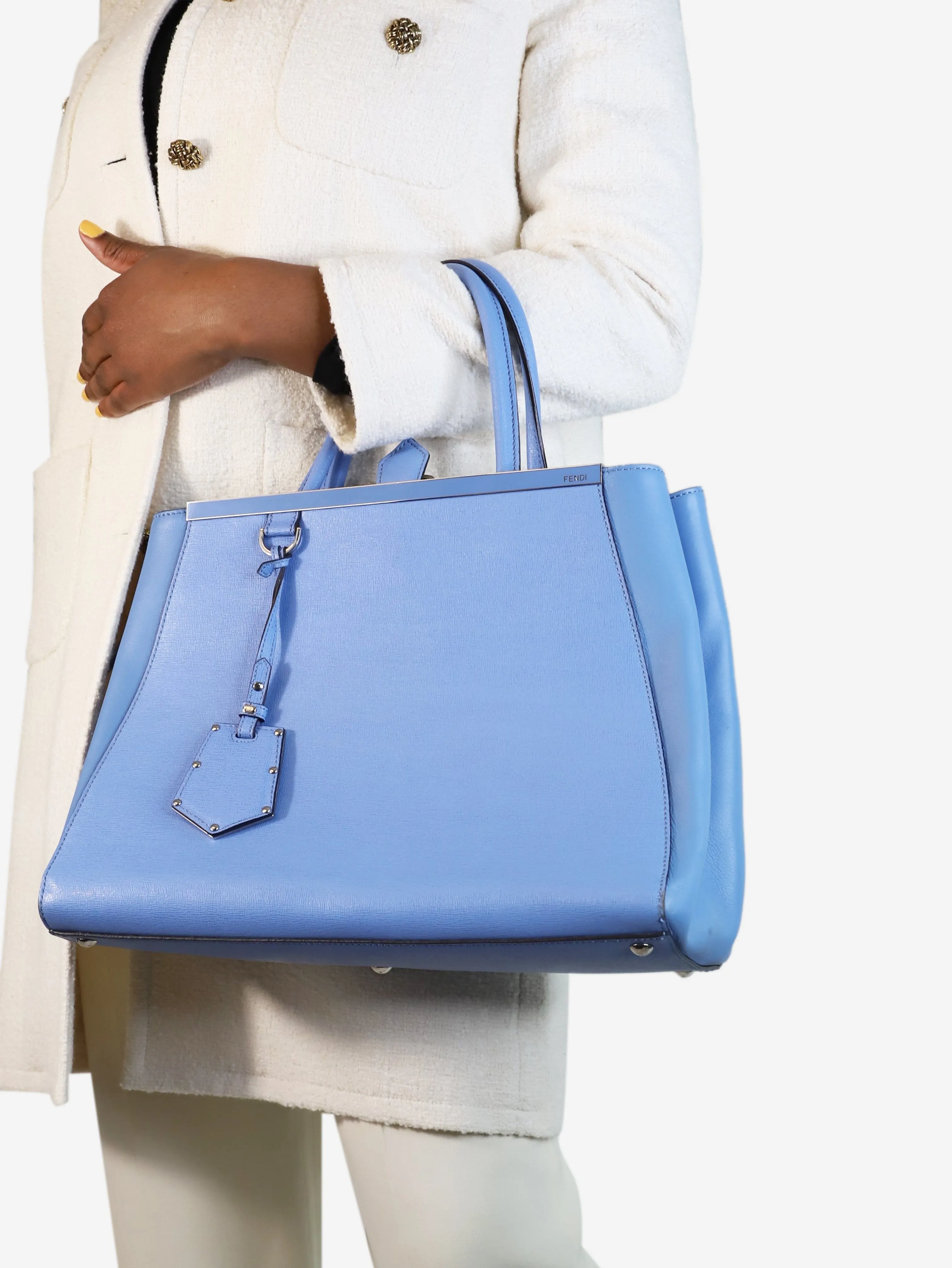 Blue 2Jours top handle bag