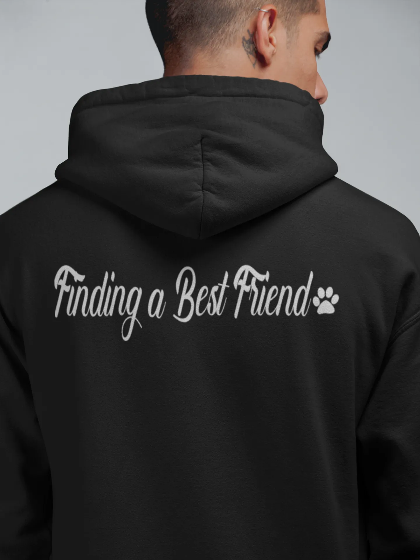 Finding A Best Friend Rescue Zip Up Hoodie