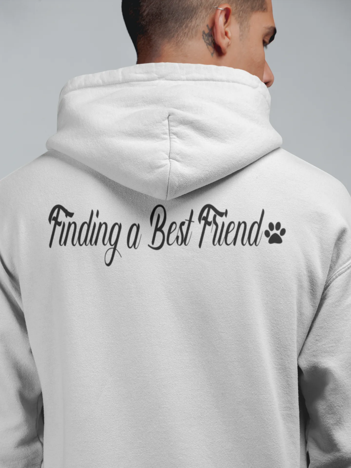Finding A Best Friend Rescue Zip Up Hoodie
