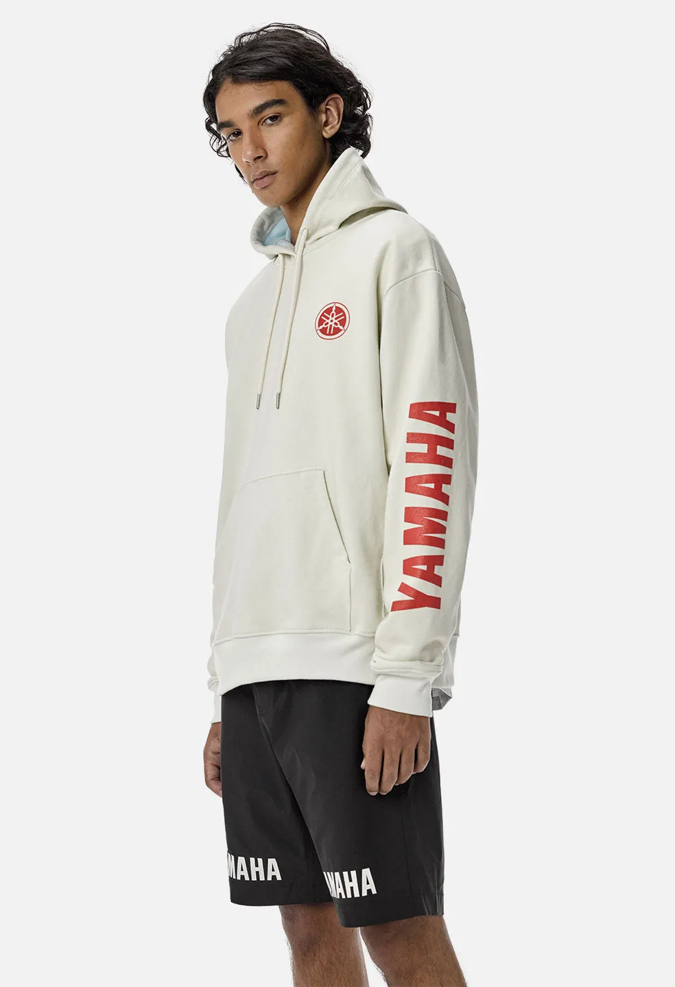John Elliott X Yamaha Hoodie / Cream X Blue
