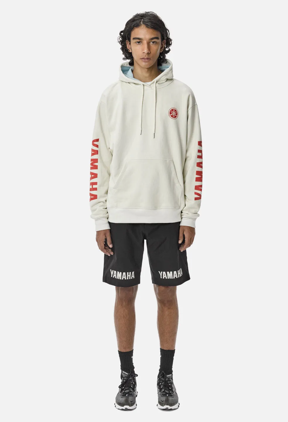 John Elliott X Yamaha Hoodie / Cream X Blue