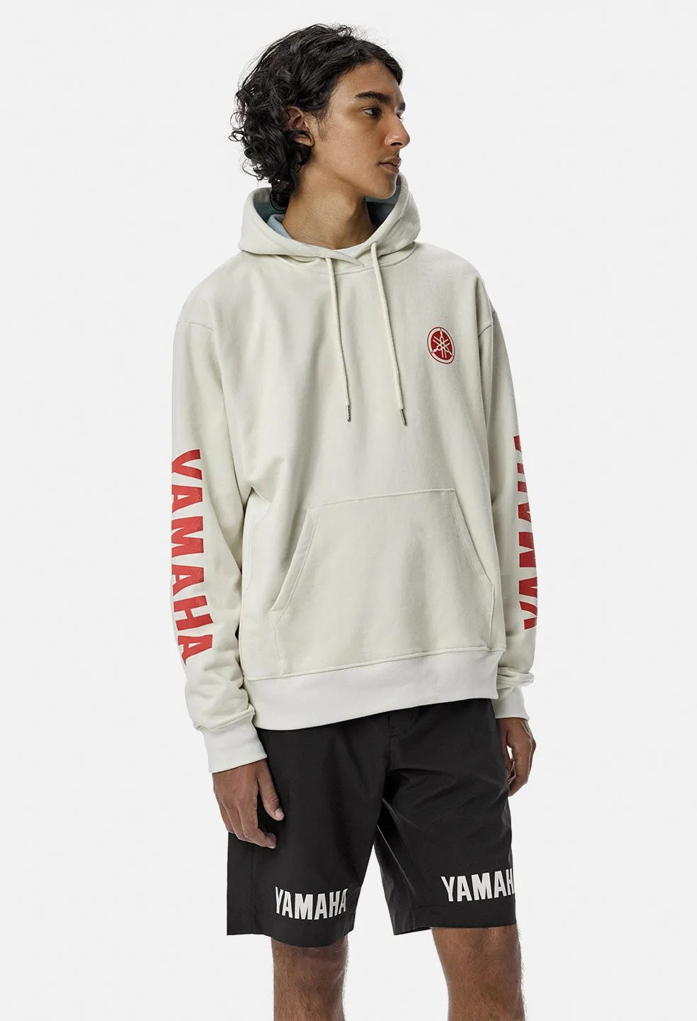 John Elliott X Yamaha Hoodie / Cream X Blue