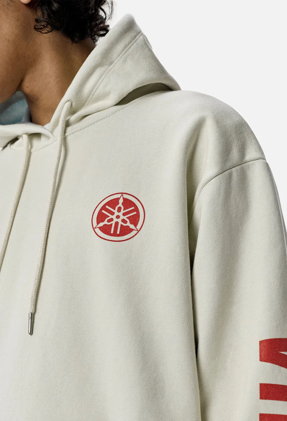 John Elliott X Yamaha Hoodie / Cream X Blue