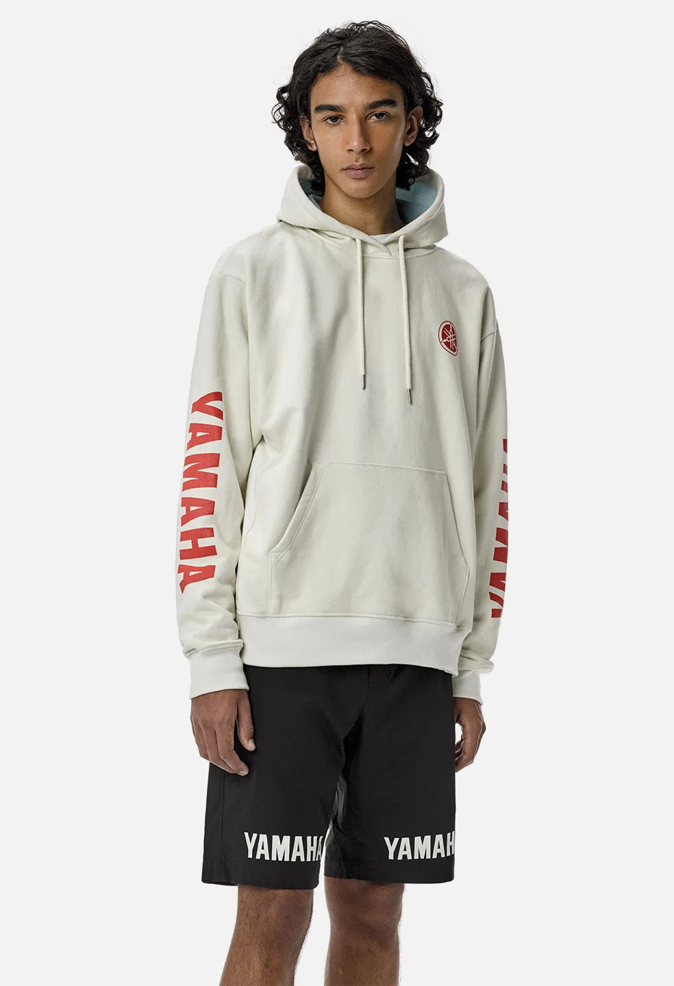 John Elliott X Yamaha Hoodie / Cream X Blue