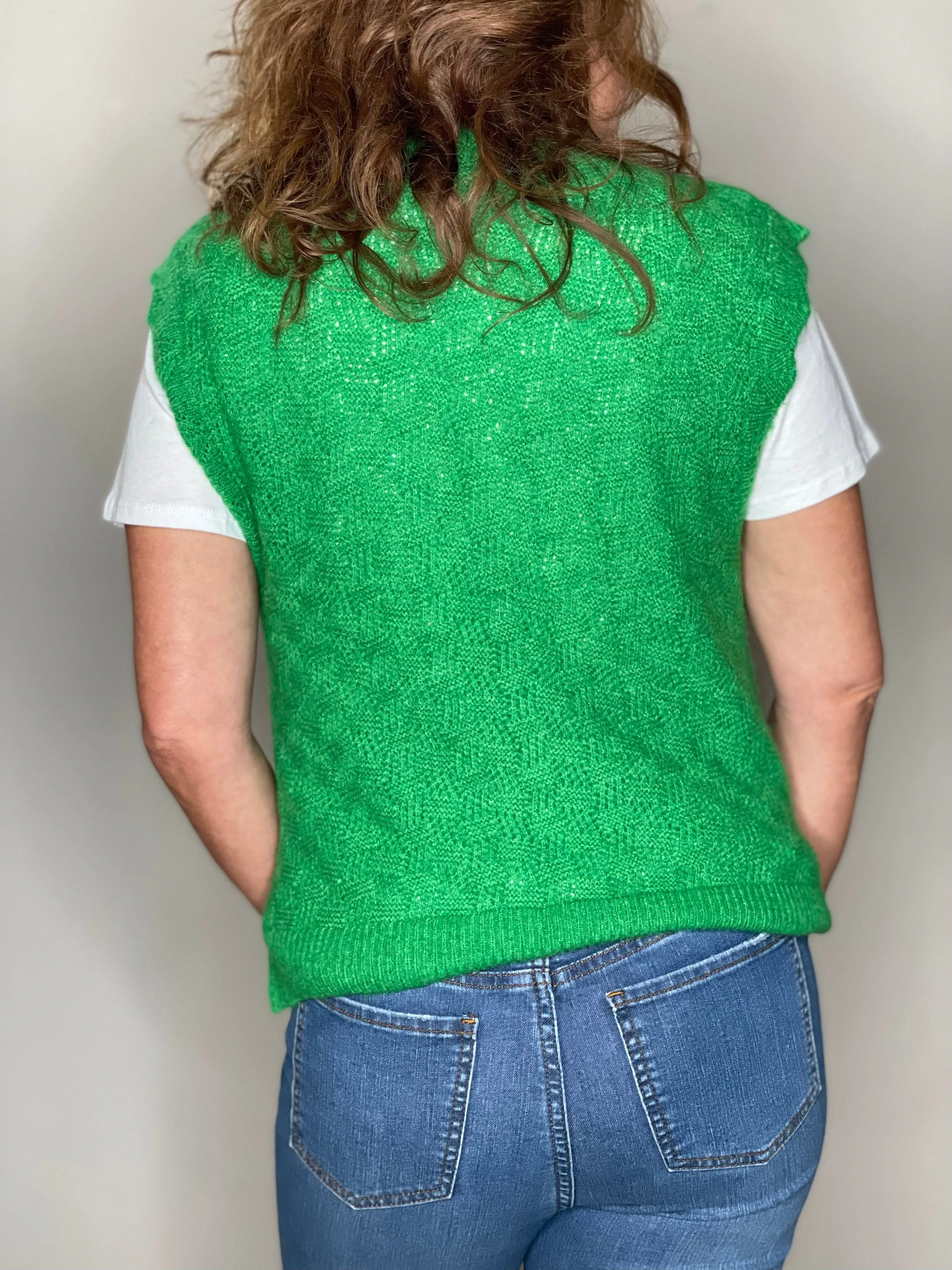 Neruda Top in Mighty Green