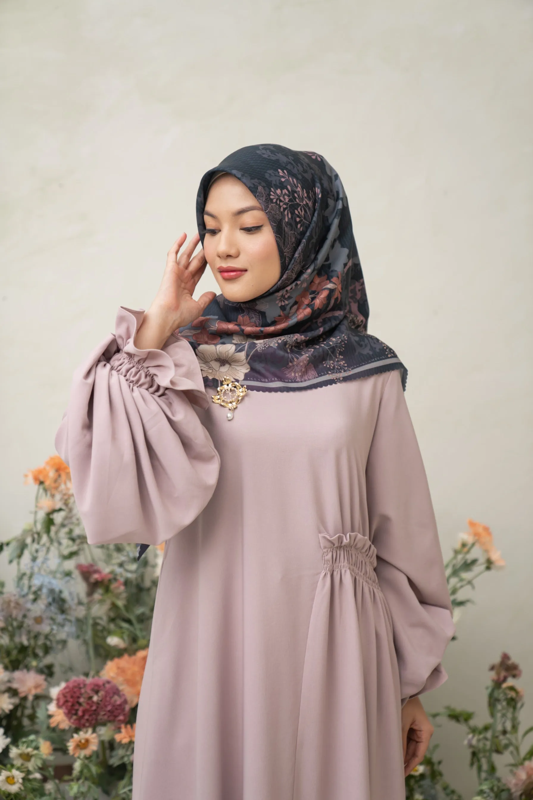 Pina Scarf Charcoal