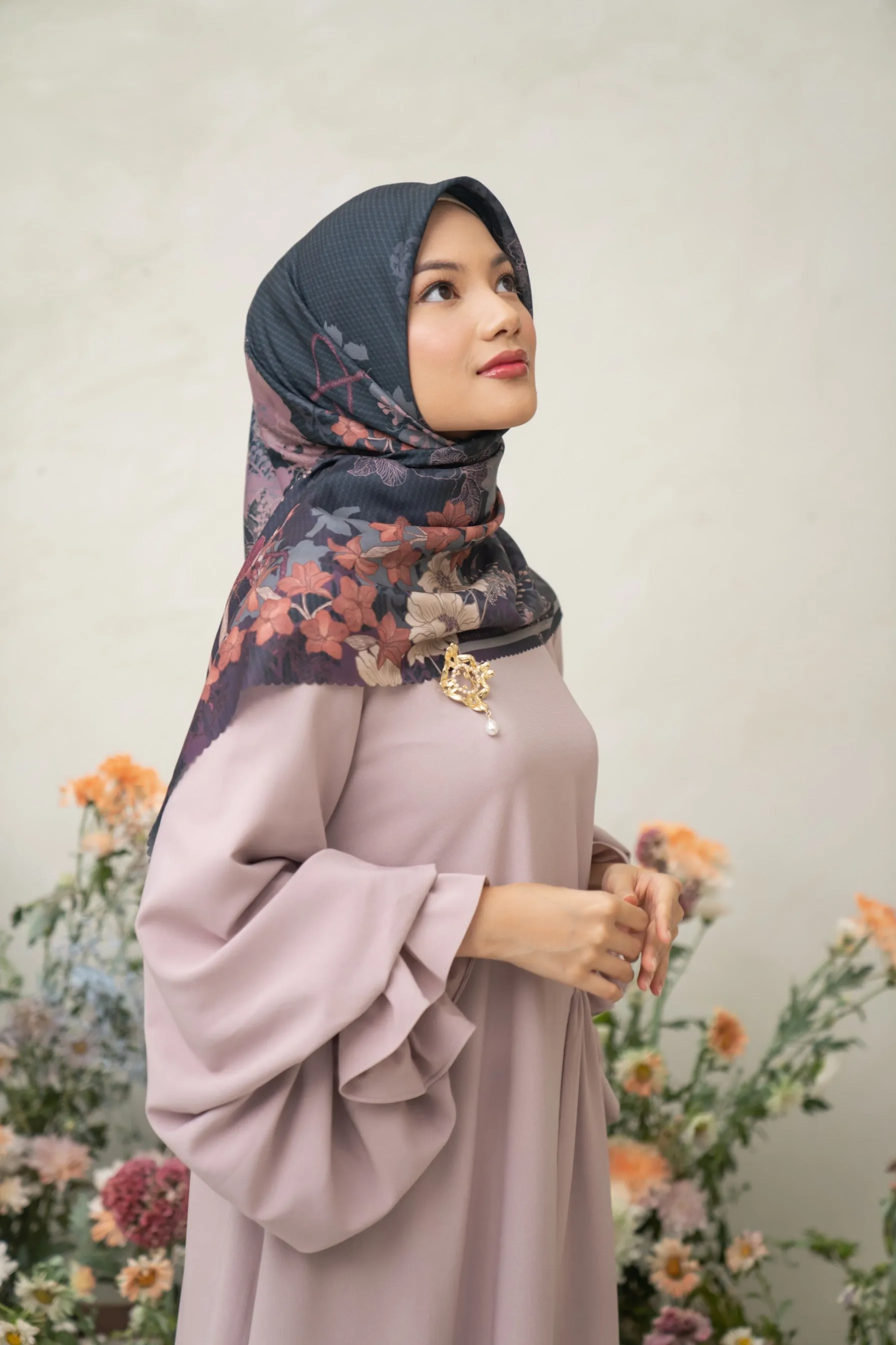 Pina Scarf Charcoal