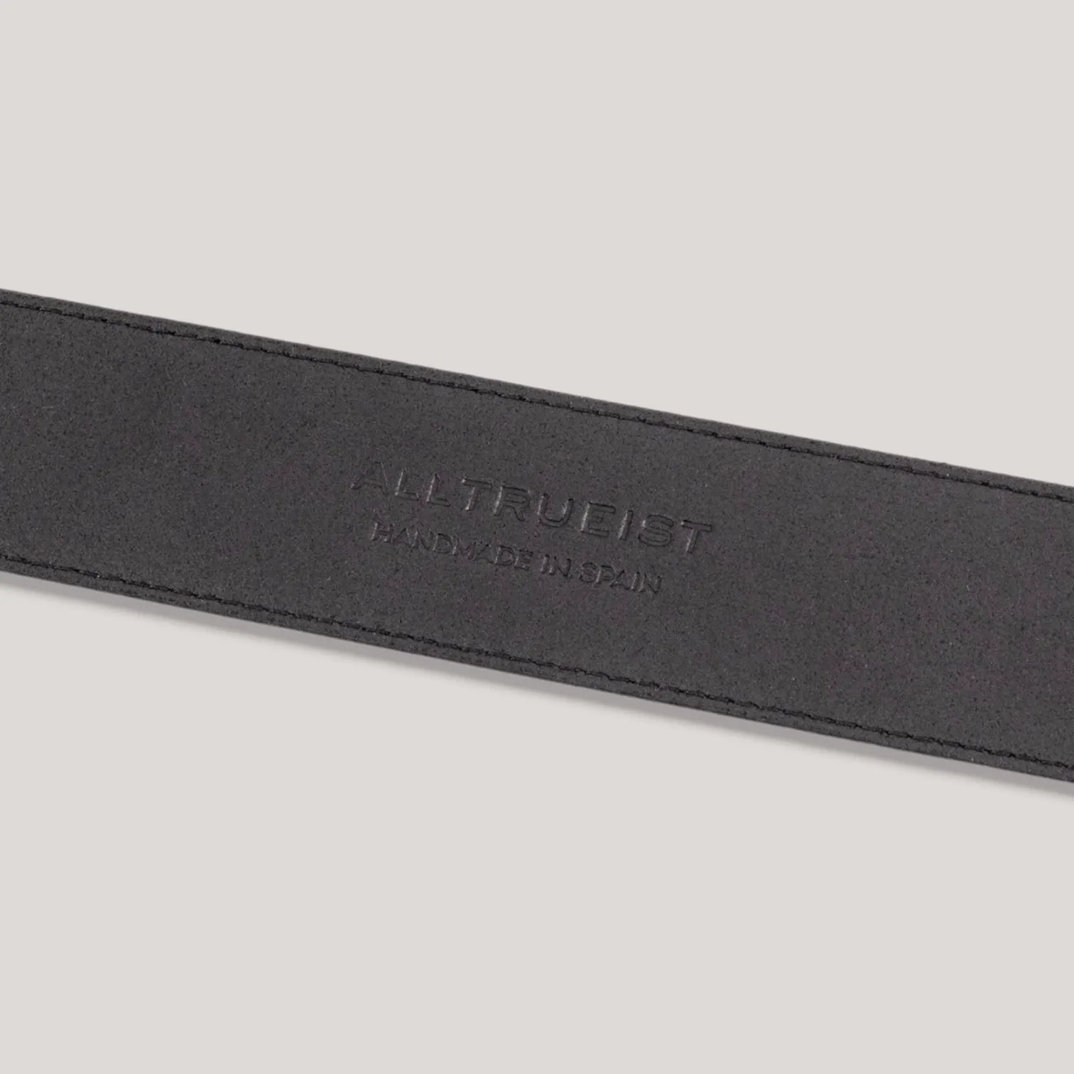 SOPHOS - Dark Brown Vegan Belt - Silver