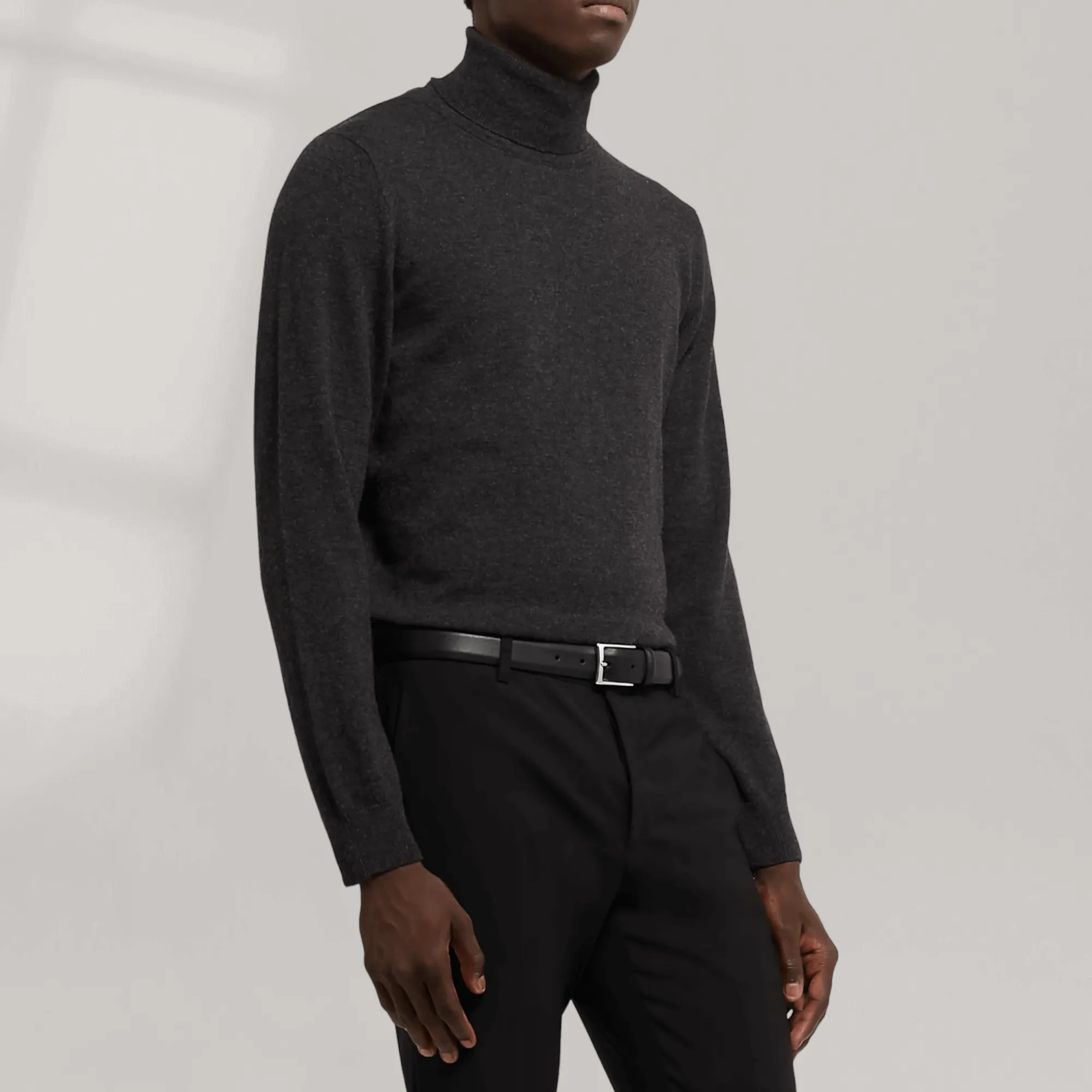 SOPHOS - Tan Vegan Belt - Silver