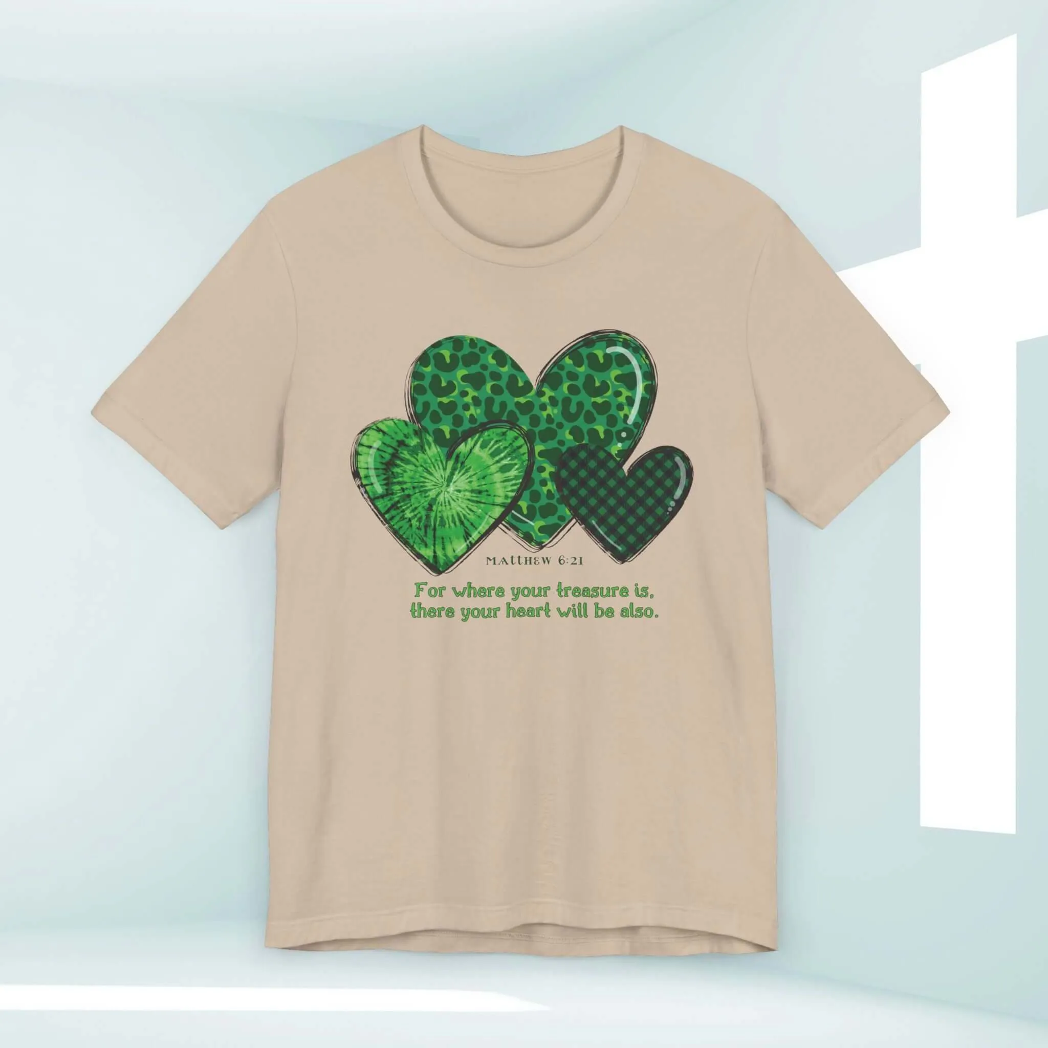 St Patrick's Day Shirt, Christian Treasure Heart St Patty's Religious Irish Tee