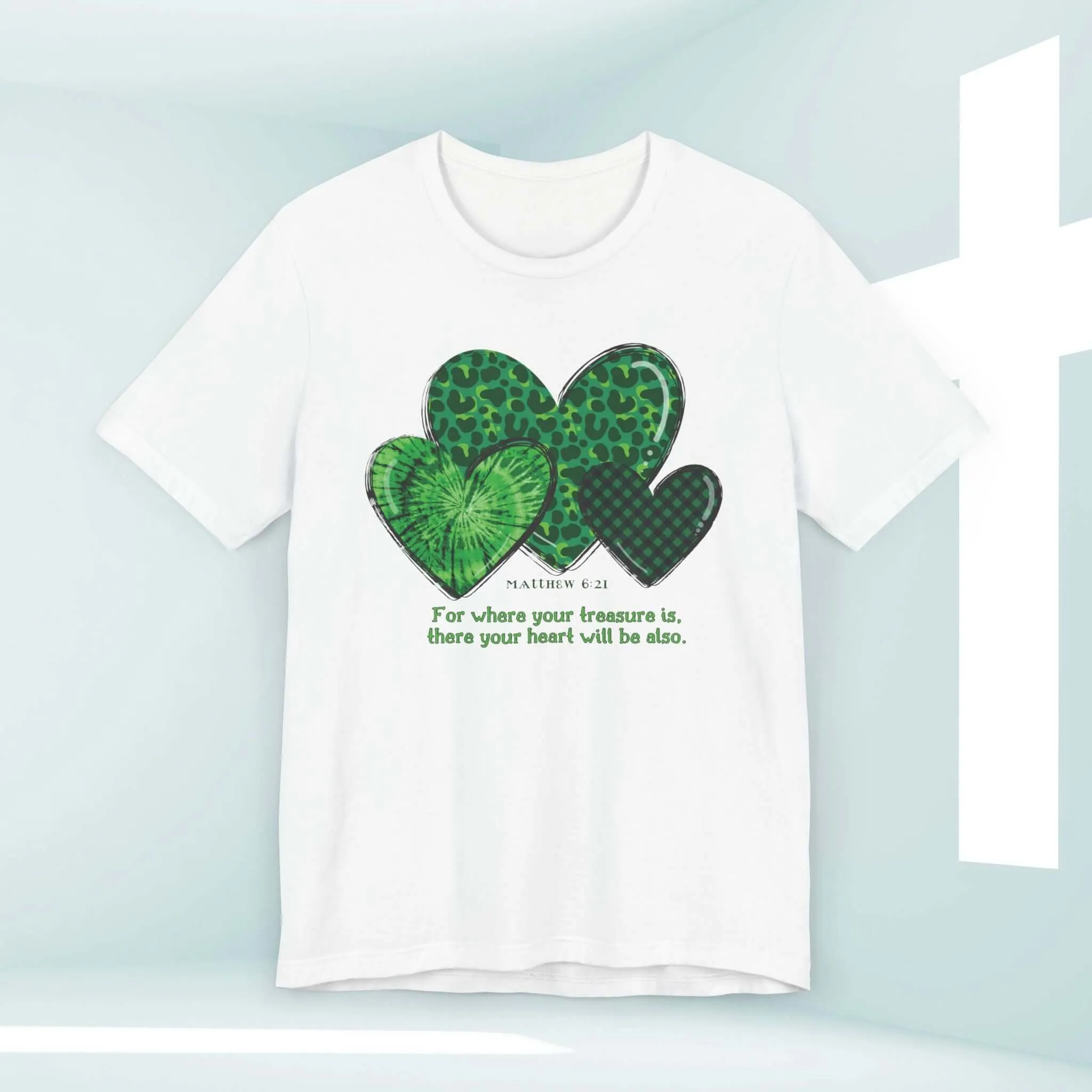 St Patrick's Day Shirt, Christian Treasure Heart St Patty's Religious Irish Tee