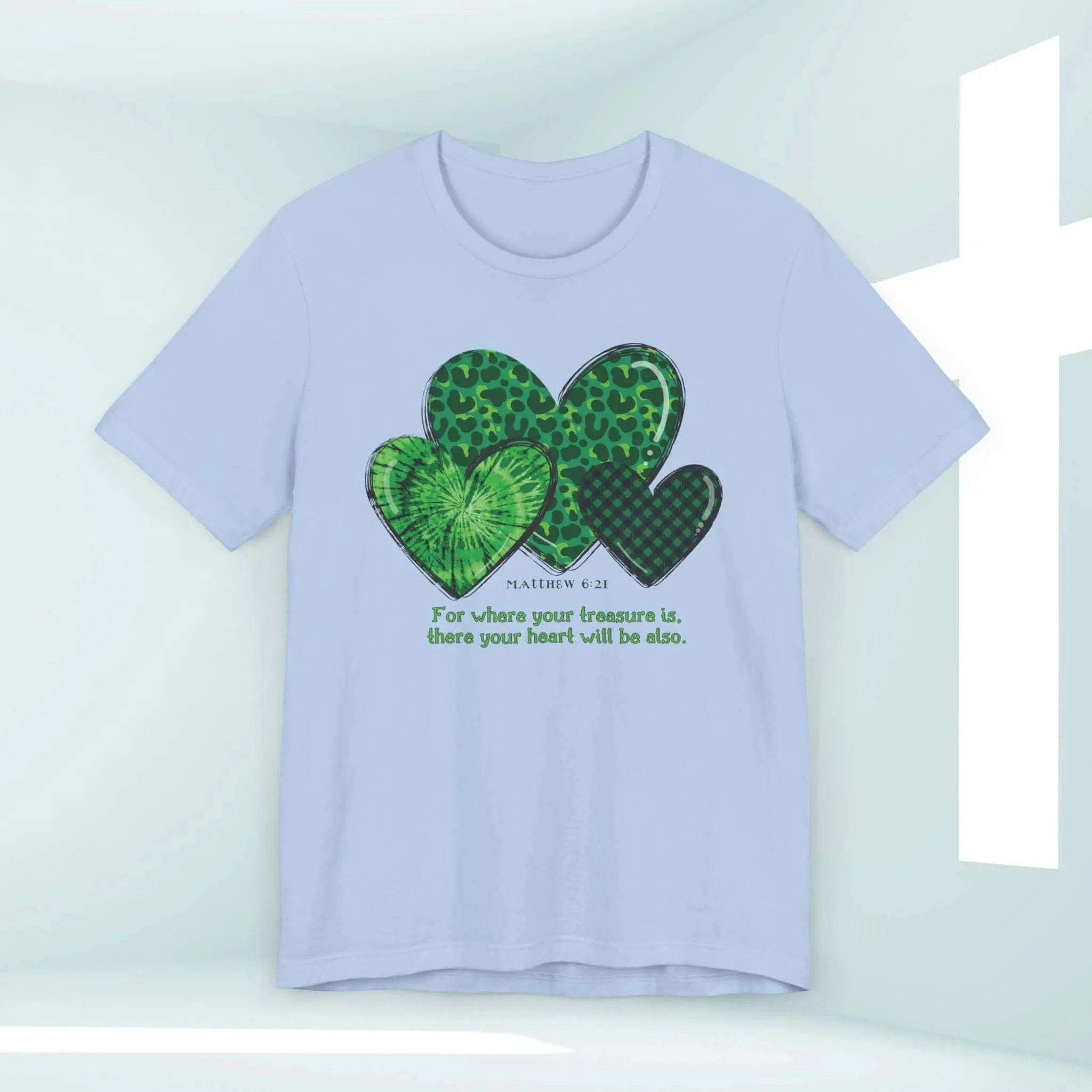 St Patrick's Day Shirt, Christian Treasure Heart St Patty's Religious Irish Tee