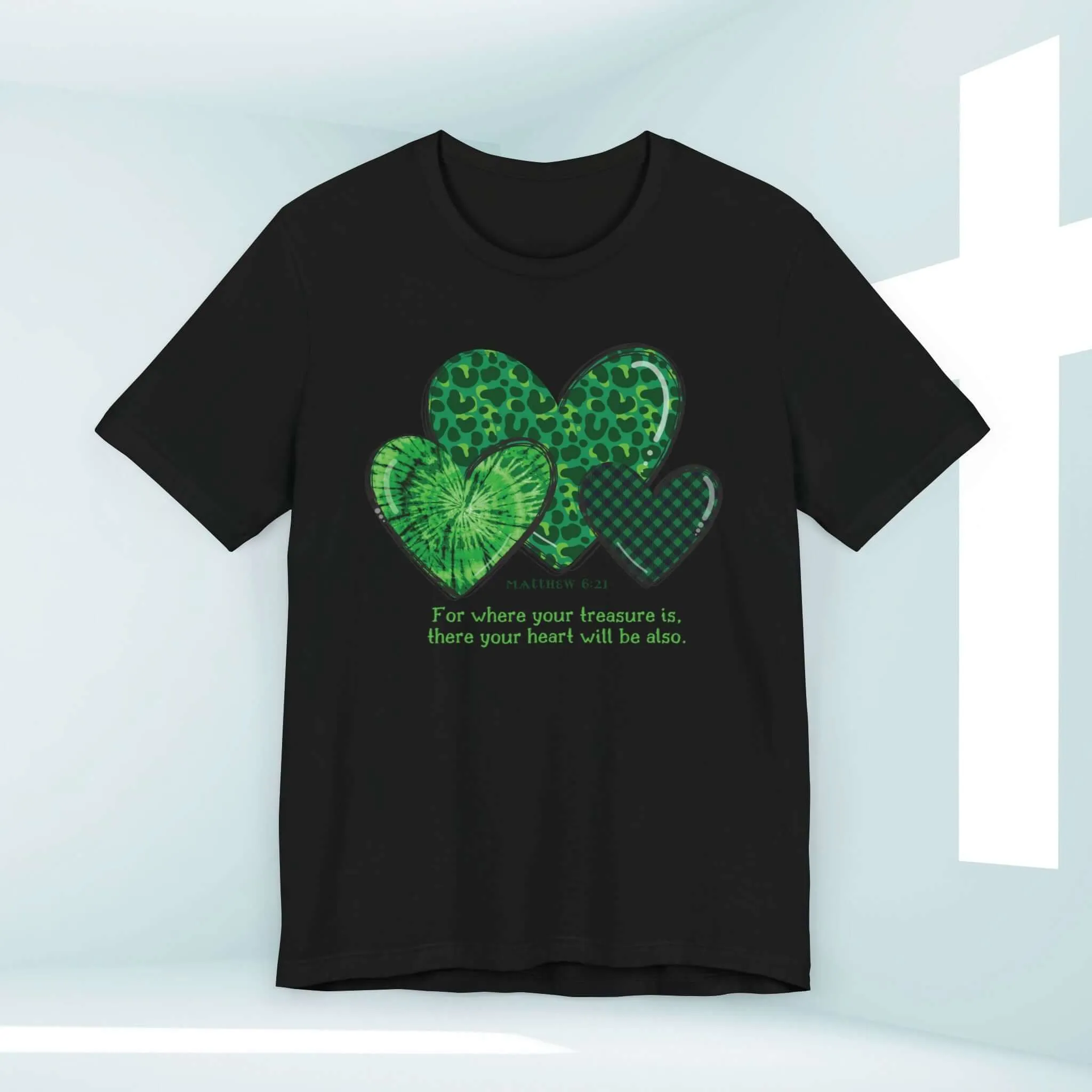 St Patrick's Day Shirt, Christian Treasure Heart St Patty's Religious Irish Tee
