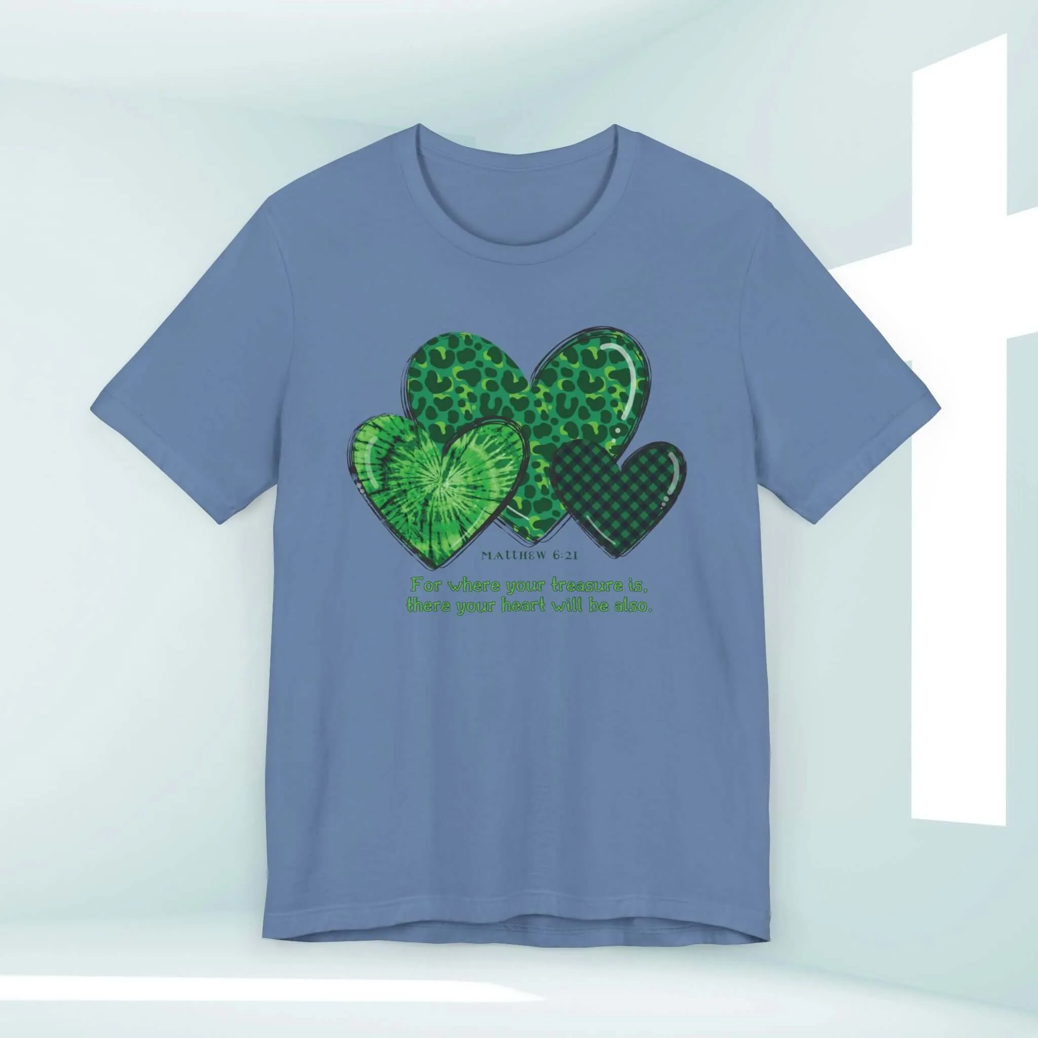St Patrick's Day Shirt, Christian Treasure Heart St Patty's Religious Irish Tee