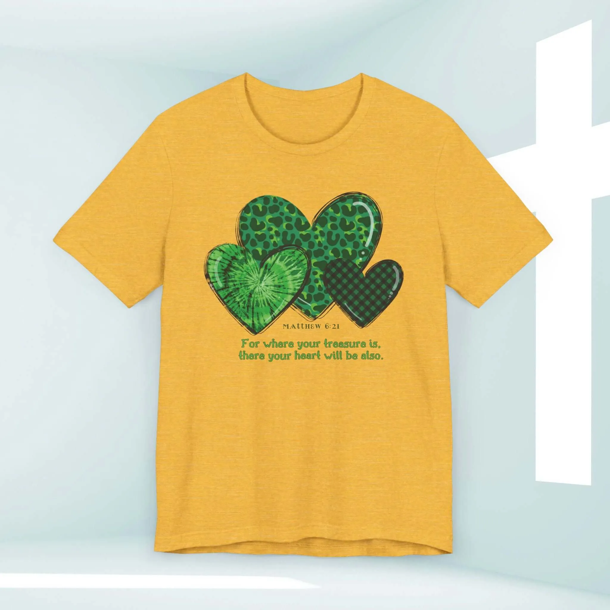 St Patrick's Day Shirt, Christian Treasure Heart St Patty's Religious Irish Tee