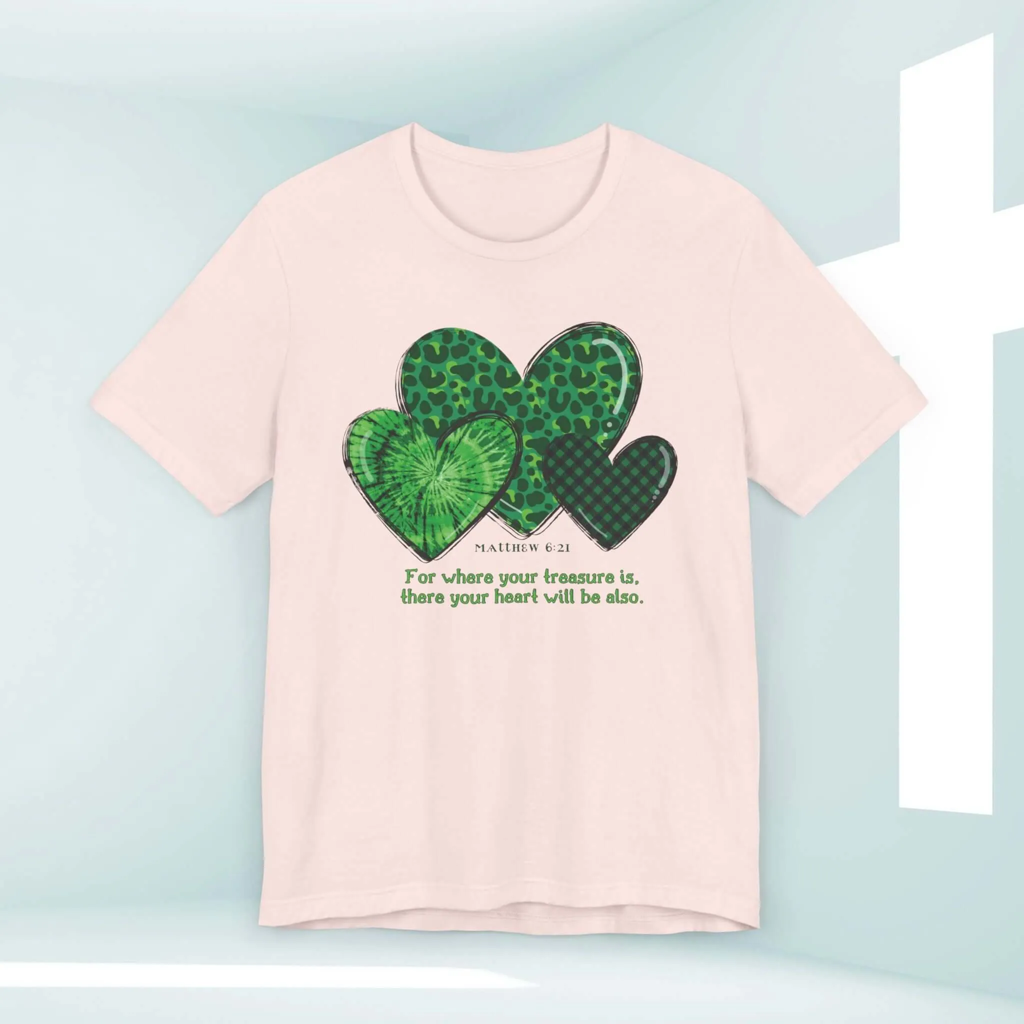 St Patrick's Day Shirt, Christian Treasure Heart St Patty's Religious Irish Tee