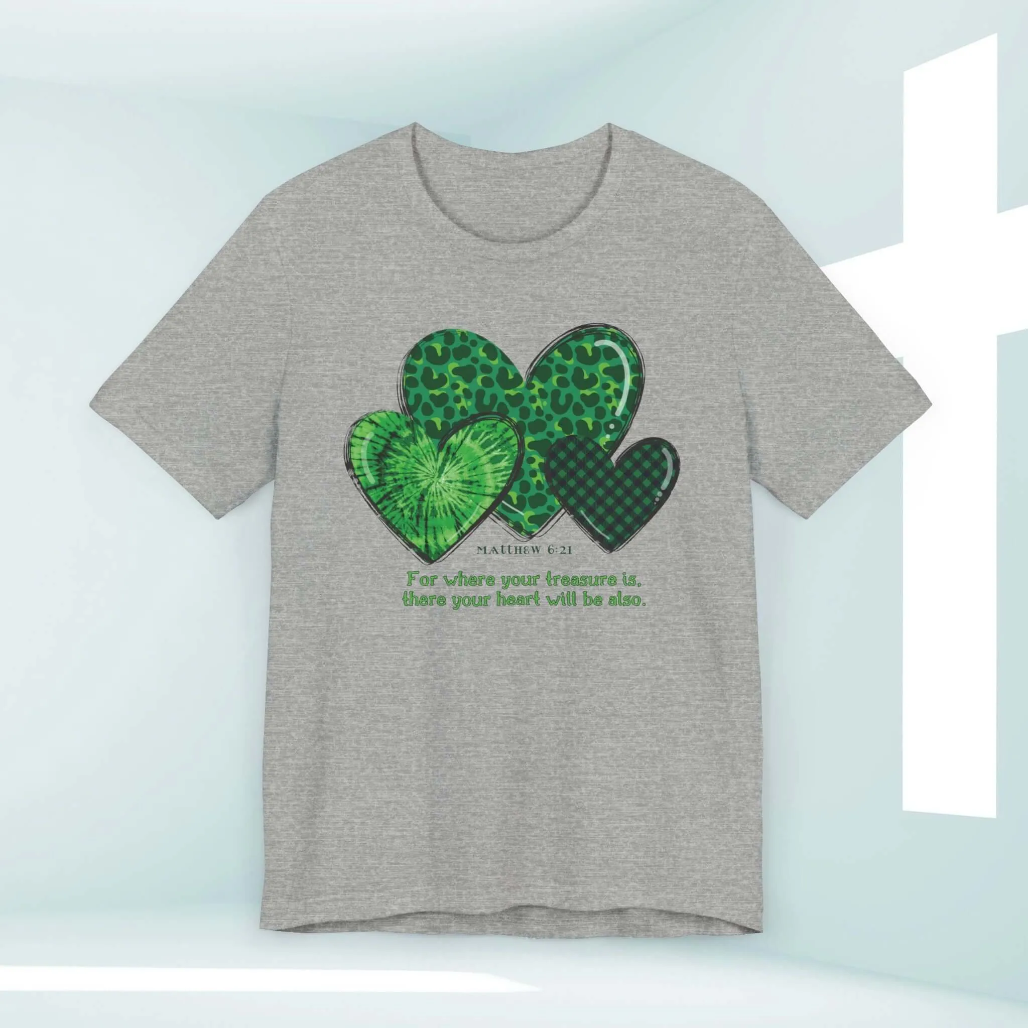 St Patrick's Day Shirt, Christian Treasure Heart St Patty's Religious Irish Tee