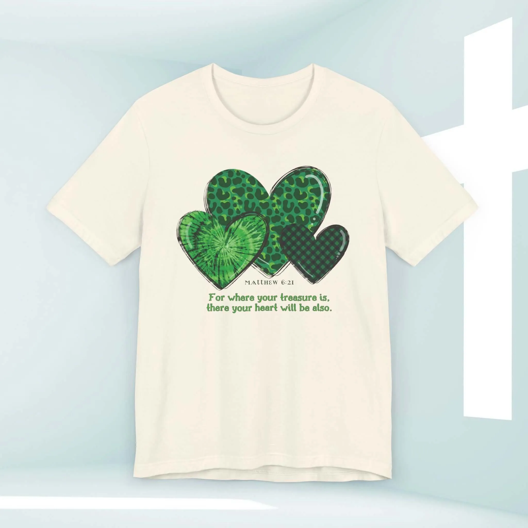 St Patrick's Day Shirt, Christian Treasure Heart St Patty's Religious Irish Tee
