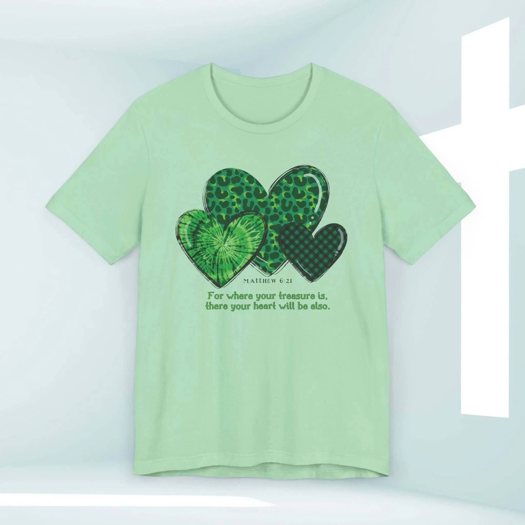St Patrick's Day Shirt, Christian Treasure Heart St Patty's Religious Irish Tee