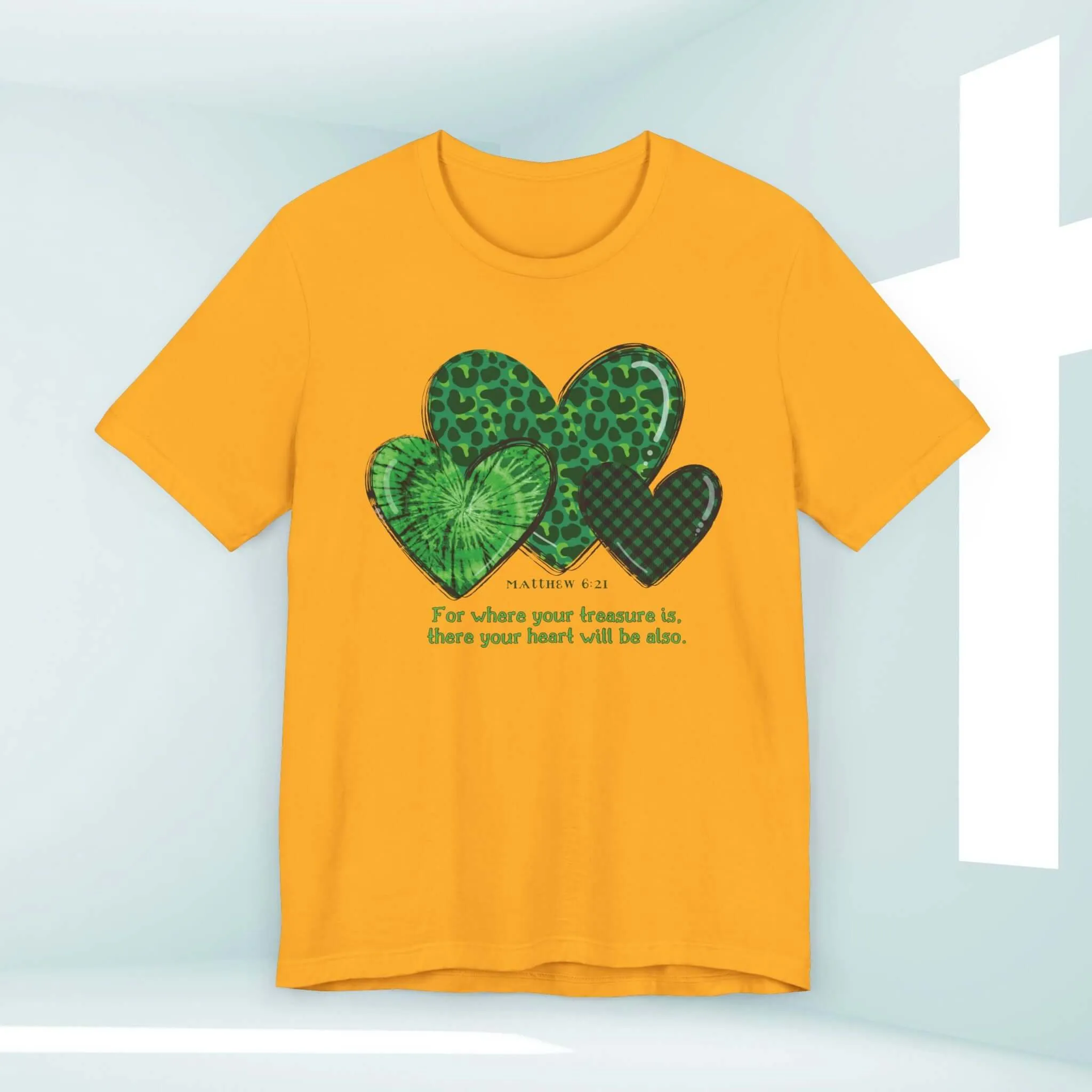 St Patrick's Day Shirt, Christian Treasure Heart St Patty's Religious Irish Tee