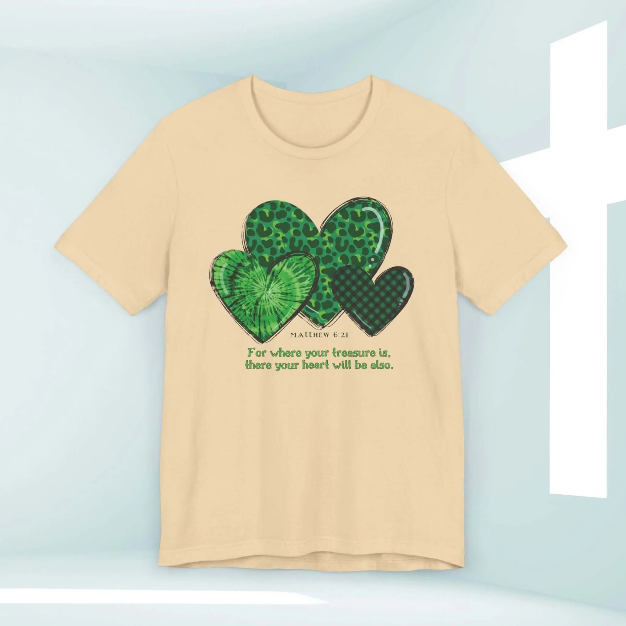 St Patrick's Day Shirt, Christian Treasure Heart St Patty's Religious Irish Tee